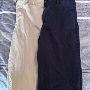 The Children's Place Navy and Tan Kids Chinos